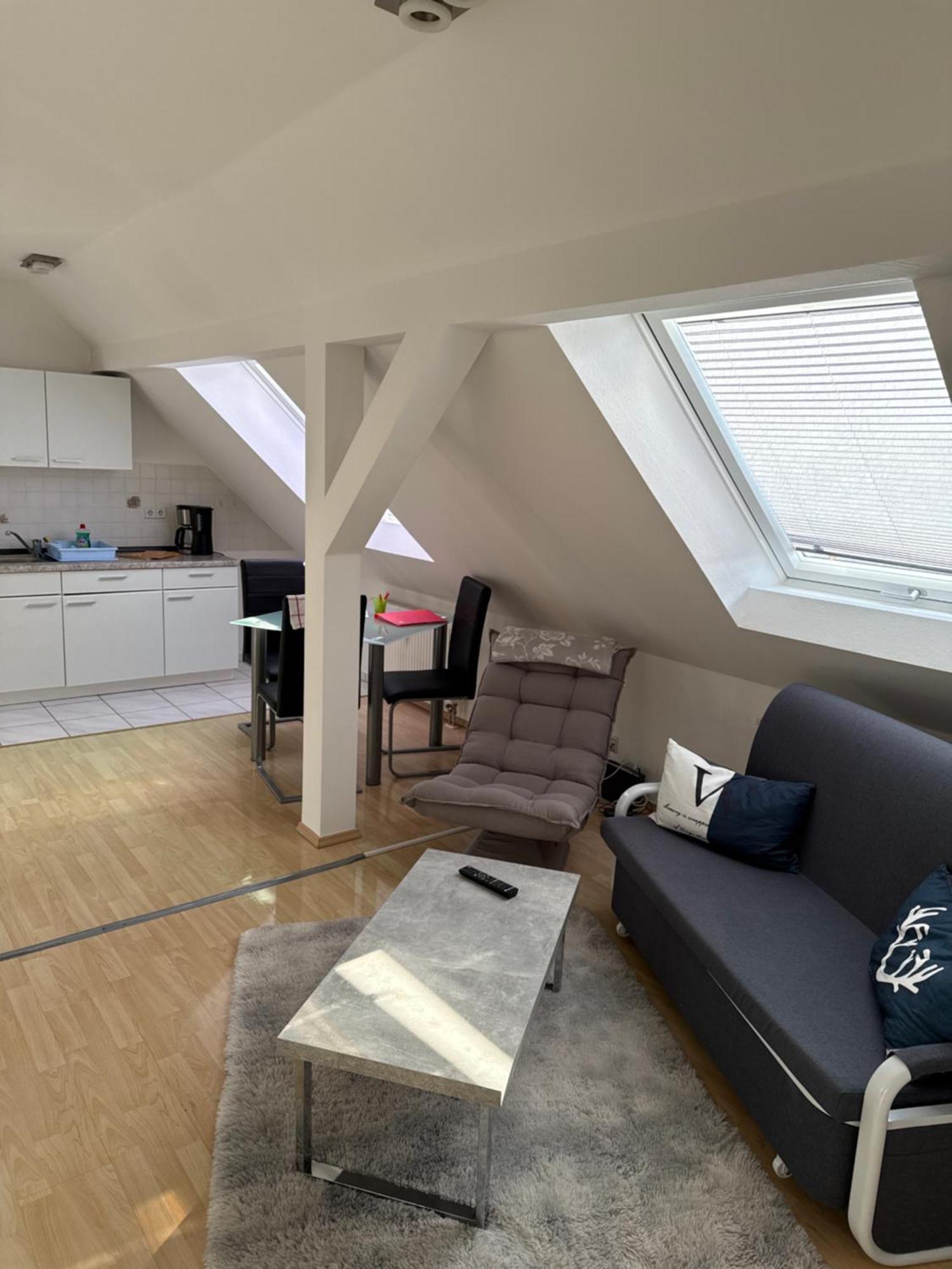 Kuschelige Dachgeschosswohnung Am Clarapark Lipsia Esterno foto