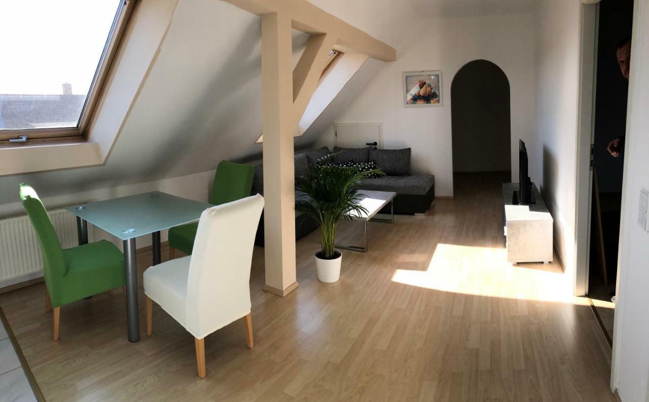 Kuschelige Dachgeschosswohnung Am Clarapark Lipsia Esterno foto