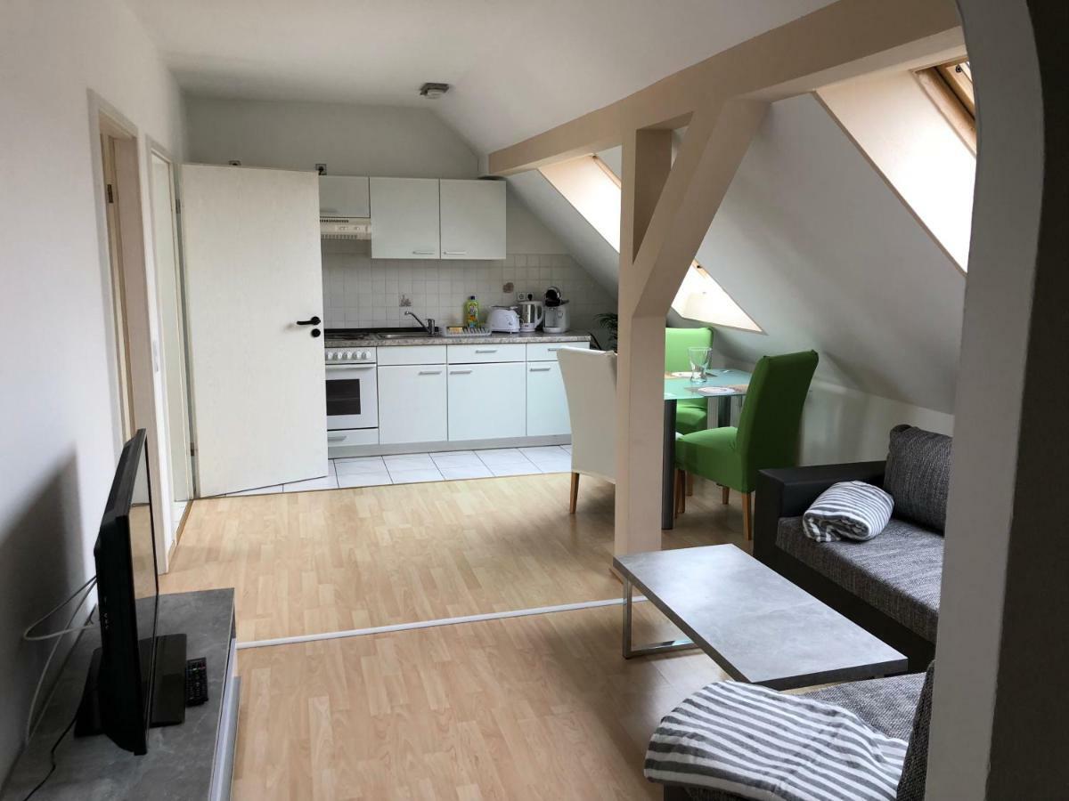 Kuschelige Dachgeschosswohnung Am Clarapark Lipsia Esterno foto